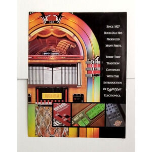 Antique Apparatus RockOla Jukebox FLYER Syber Sonic Phonograph Music Foldout 96